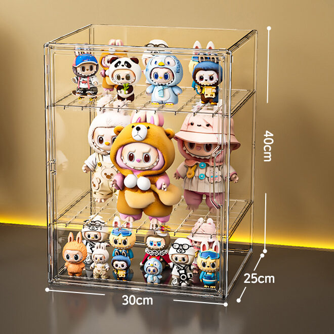 stackable Labubu figure display box